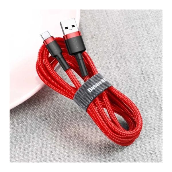 Кабель Baseus Cafule Type-C 2A (2m) red 05460 фото