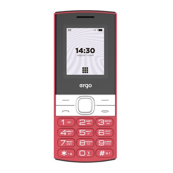 Телефон Ergo B185 Red UA 46880 фото