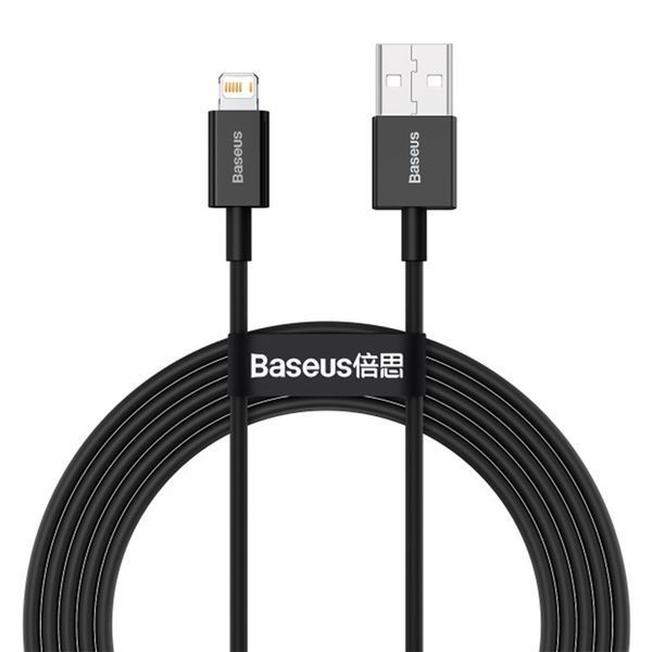 USB Cable Baseus Superior Series Fast Charging Lightning 2.4A (2m) black 18870 фото