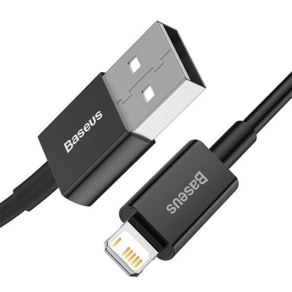 USB Cable Baseus Superior Series Fast Charging Lightning 2.4A (2m) black 18870 фото