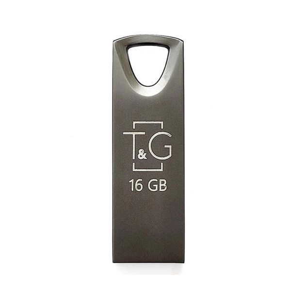 USB Flash 16 GB T&G 117 Metal Black UA 28263 фото