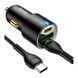 АЗП Hoco NZ6 PD 45W/3A QC3.0 (USB-2USB-C) + cable Type-C to Type-C black 30041 фото 3