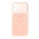 Silicone case iPhone 14 Pro Max with MagSafe Vision pink sand 47968 фото