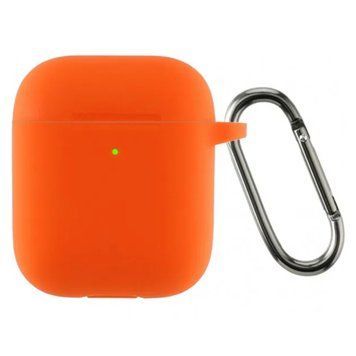 Чохол Silicone Case на AirPods 1/2 orange 27743 фото
