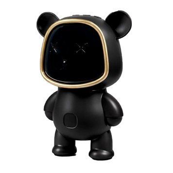 Колонка Bluetooth X868 Bear RGB з підсвіткою 1200mah 16 см black 46583 фото