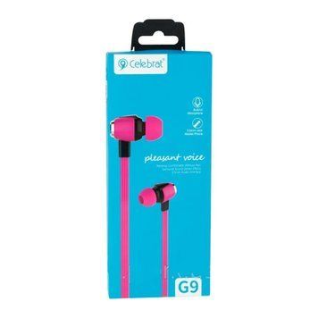 Навушники Celebrat G9 + мік pink 44523 фото