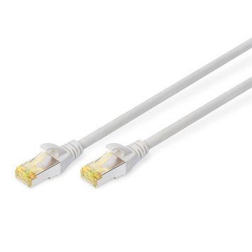 Патч-корд DIGITUS CAT 6a S-FTP, 5м, AWG 26/7, Cu, LSZH, сірий 44536 фото