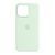 Silicone case iPhone 15 Pro with MagSafe soft mint 42098 фото