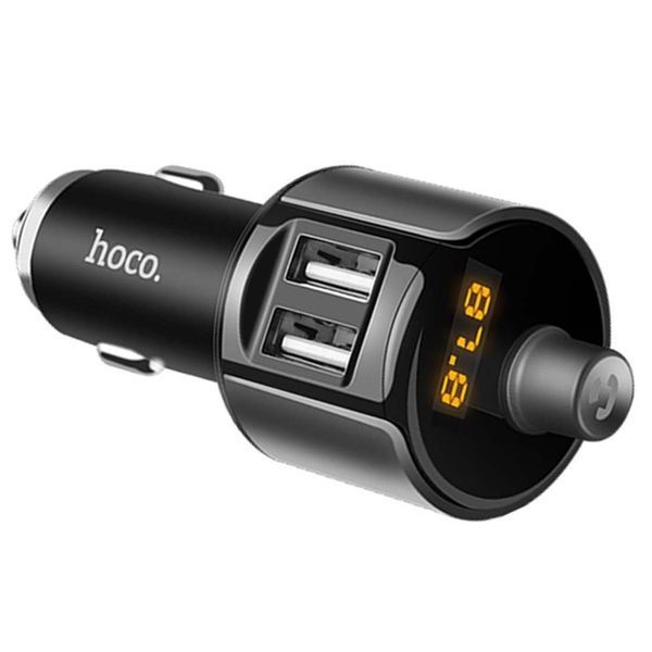 FM трансмістер Bluetooth Hoco E19 black 12768 фото