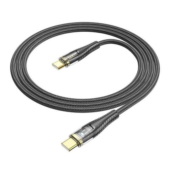 Cable Hoco Type-C to Type-C U121 1m black 42193 фото