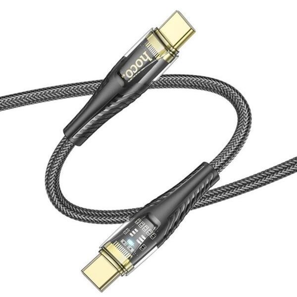 Cable Hoco Type-C to Type-C U121 1m black 42193 фото