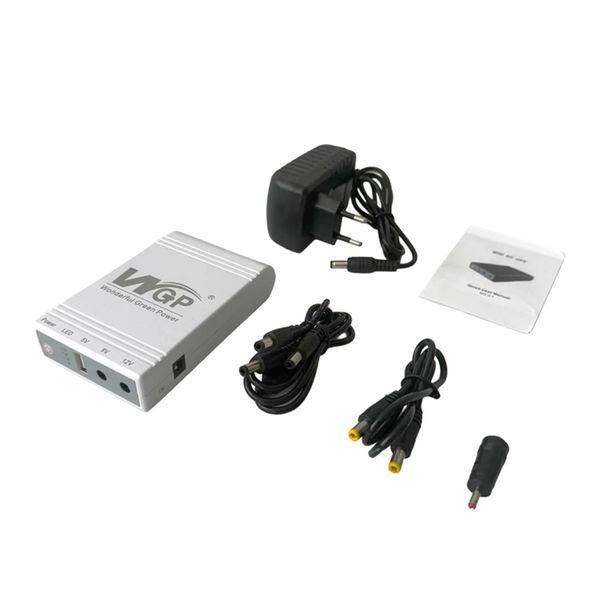 ДБЖ WGP Mini UPS 5V+9V+12V 2А 15V+24V 1А 8800mAh White 04079 фото