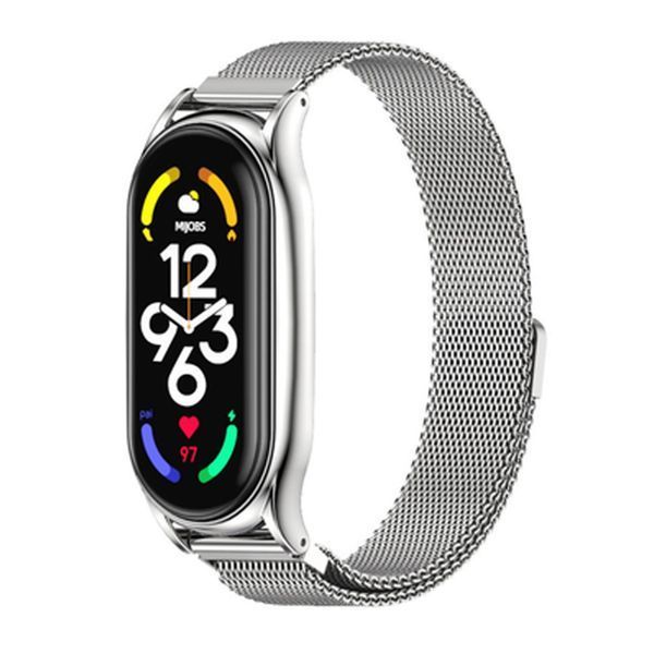 Ремінець Xiaomi Mi Band 8/9 Milanese Loop magnet silver 40808 фото
