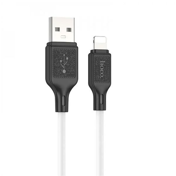 USB Cable Hoco Lightning X90 2.4A 1m white 33607 фото