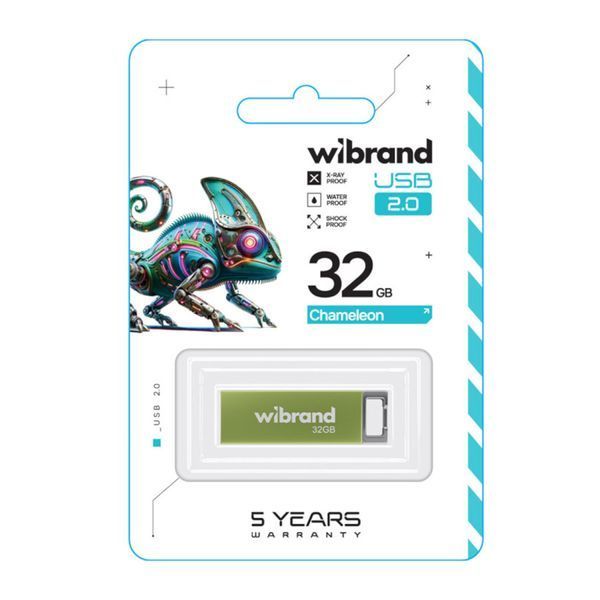 USB Flash 32 GB Wibrand Chameleon Light Green 26364 фото