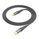 Cable Hoco Type-C to Type-C U121 1m black 42193 фото 2