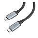 Cable Hoco Type-C to Type-C US06 100W/3.2A 1m black 32579 фото 1