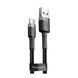 USB Cable Baseus Cafule Type-C 3A (0.5m) gray/black 05701 фото 2
