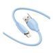 Кабель Baseus Jelly Liquid Silica Gel Lightning 2.4A (2m) blue 18522 фото 2