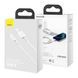 USB Cable Baseus Superior Series Fast Charging Lightning 2.4A (2m) white 18871 фото 1